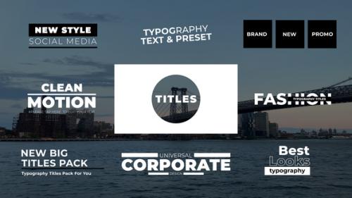 Videohive - Typography Titles | Premiere Pro - 40433995 - 40433995