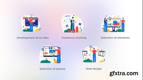 Videohive Web design - Flat concept 40433009