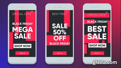 Videohive Black Friday Social Media Stories 8 in 1 40433753