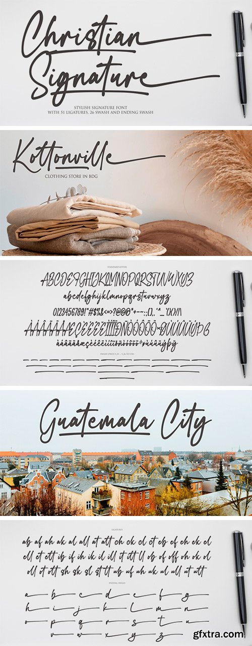 Christian Signature Font