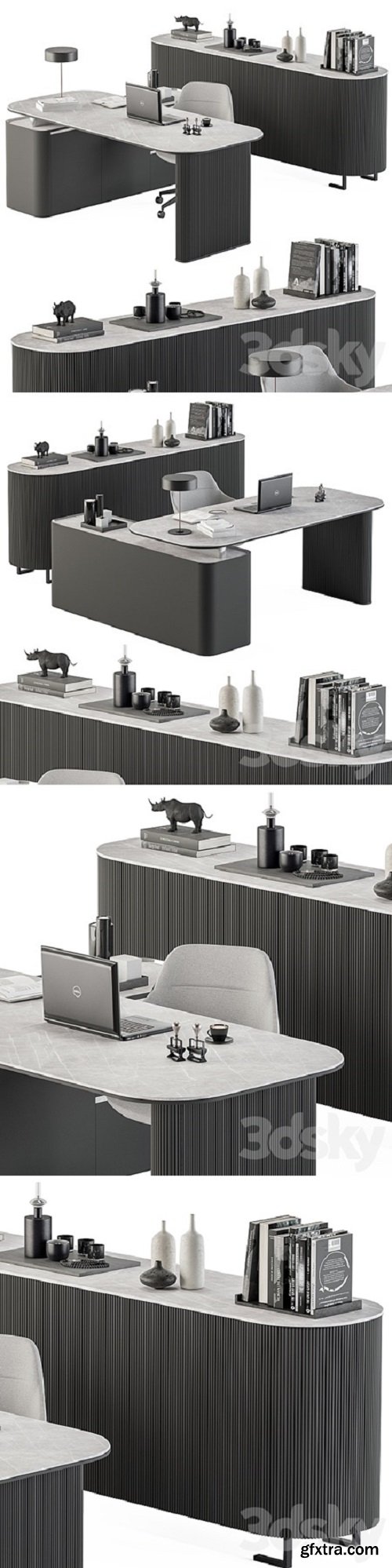 Boss Desk Black and Gray – Office Furniture 236