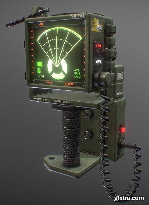 Motion tracker from Alien 3D Model