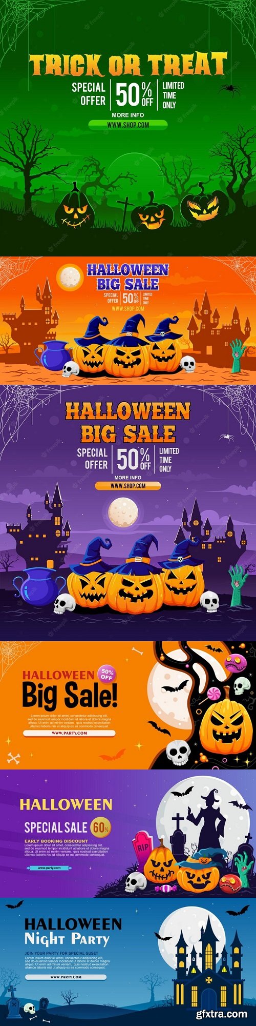 Halloween spooky cartoon illustration vector