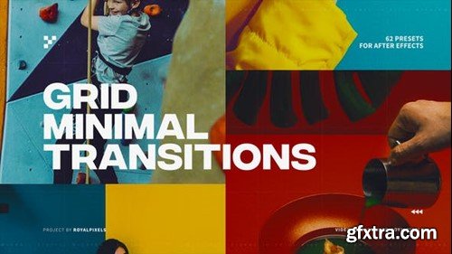 Videohive Minimal Grid Transitions 38621205