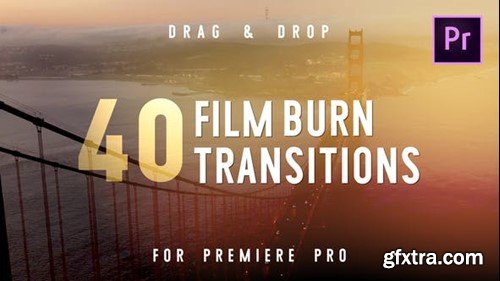 Videohive Film Burn Transitions 40436201