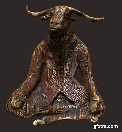 Statue Sitting Goat