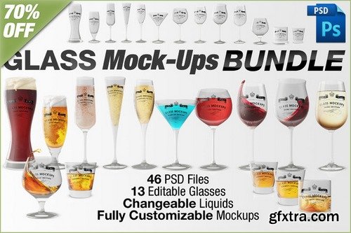 Glass Mockups Bundle