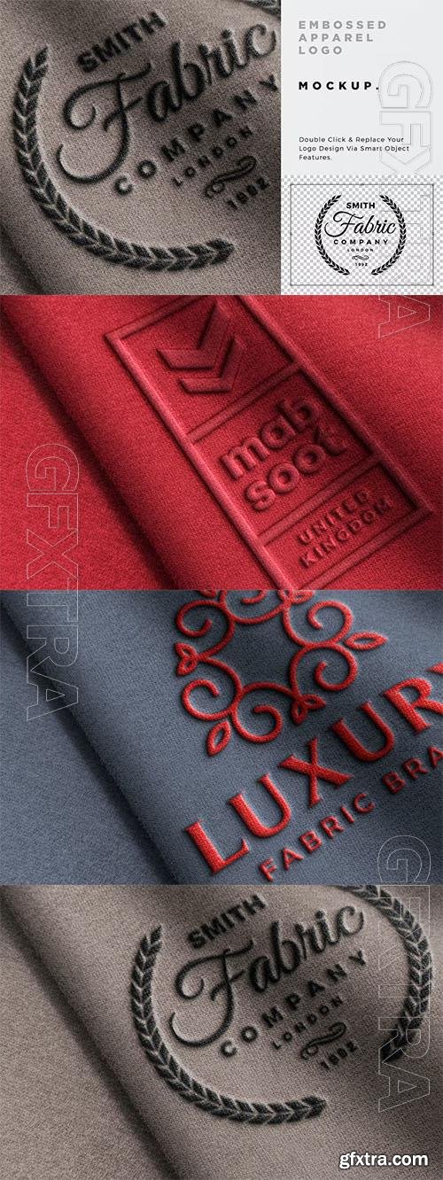 Embossed Fabric Logo Mockup