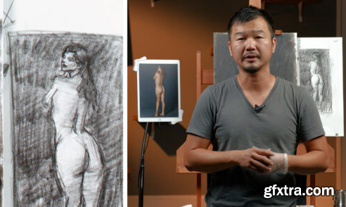 Figure Painting with Only Black and White With Charles Hu