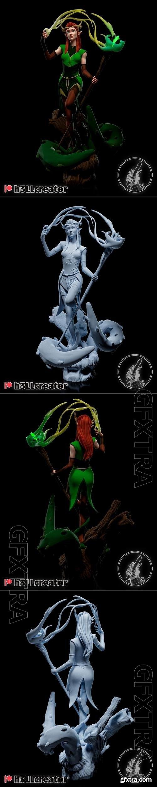 h3LL Creator - Keyleth and Bust 3D Print