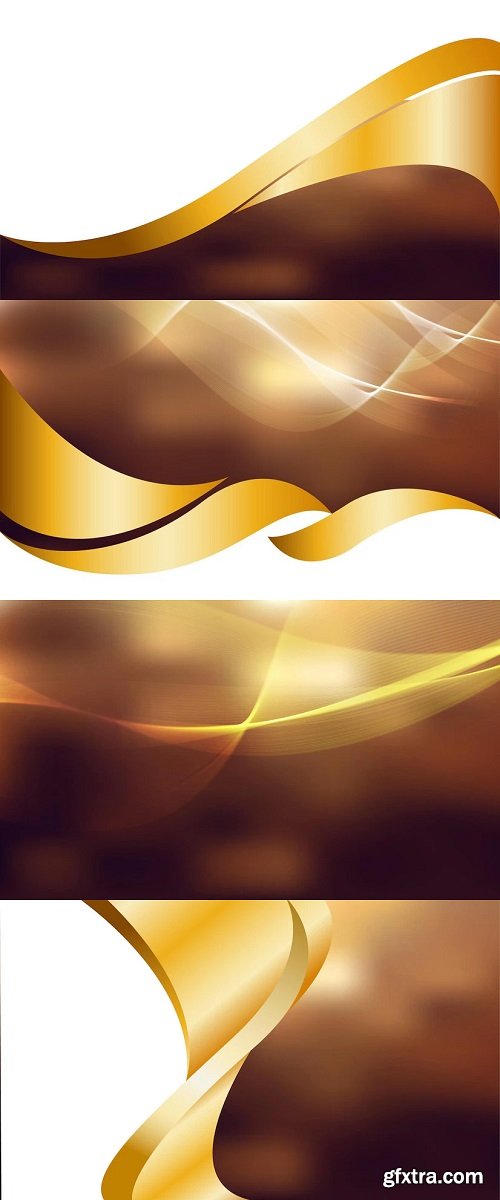 Elegant abstract gold background with light and bokeh effect