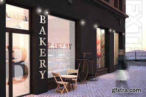 Bakery Facade mockup