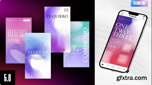 Videohive Gradient Instagram Stories 40473461