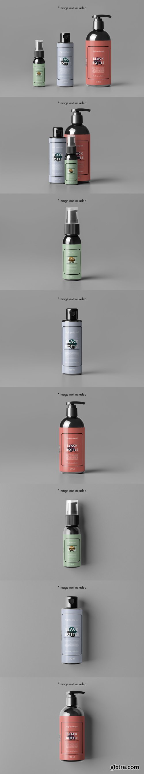 Bottles Cosmetics Mockup