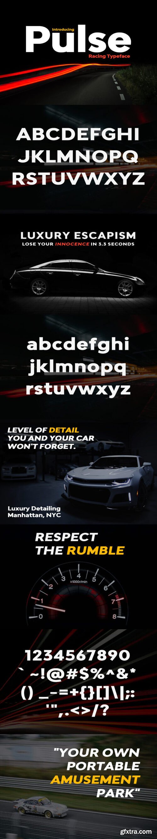 CreativeMarket - Pulse - Bold Racing Typeface 7292632