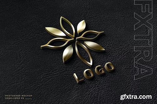 Gold Logo Mockup vol 3 PSD