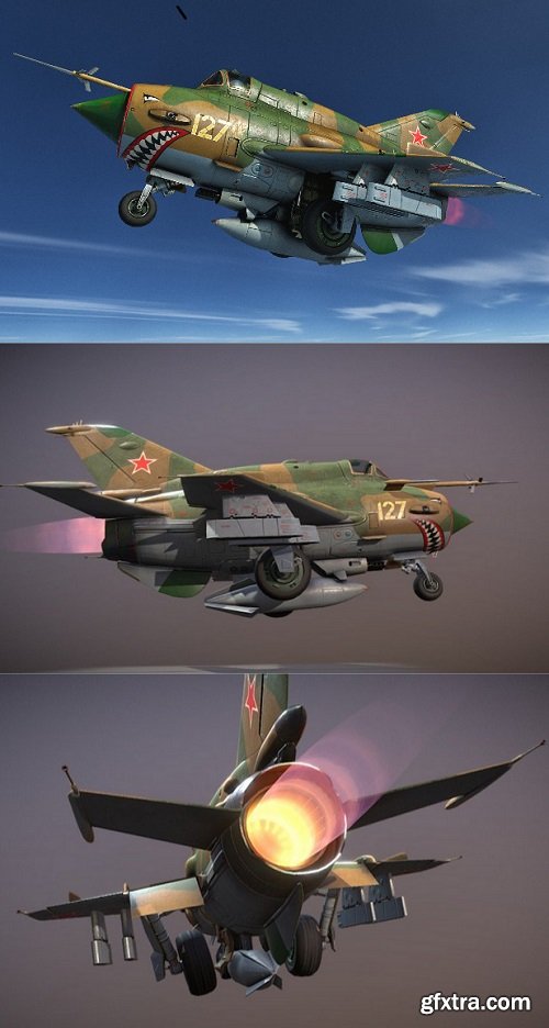 MiG-21 Chibi 3D Model
