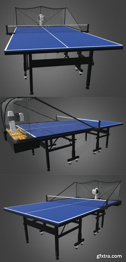 Robo-Pong Table Tennis 3D Model