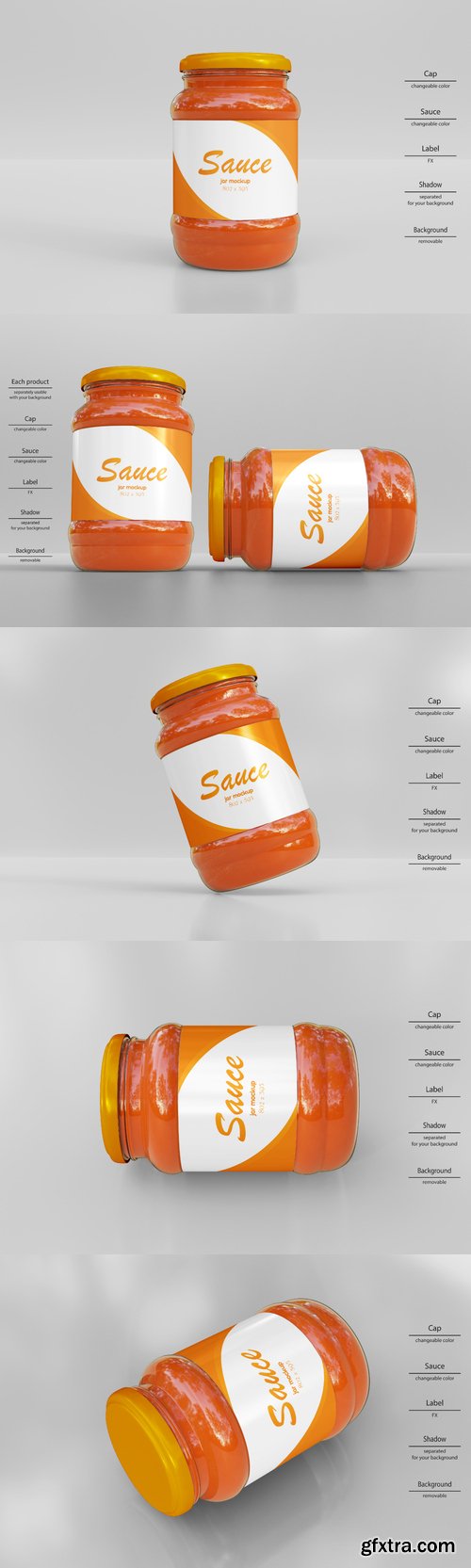 Sauce jar mockup