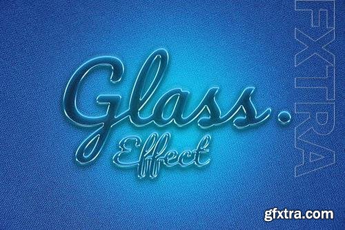 Transparent Glass Effect Logo Mockup PSD