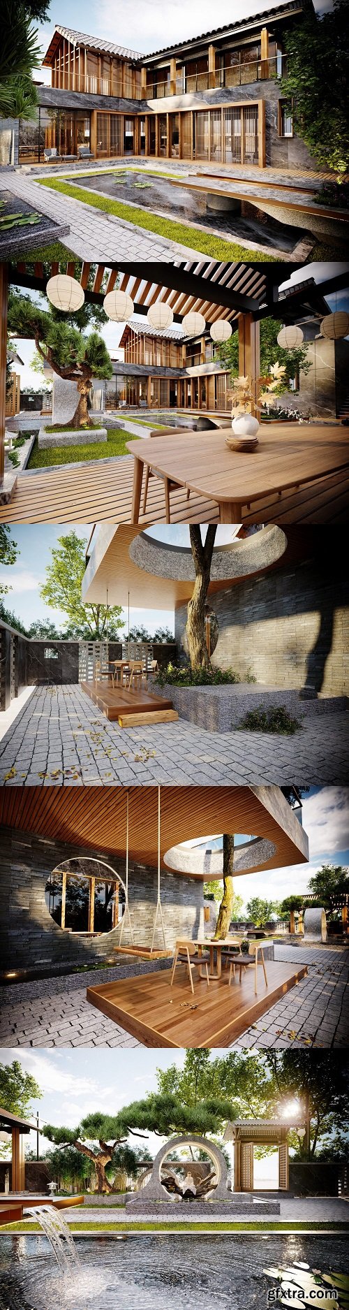 Japan Villa Exterior by Quan Kts