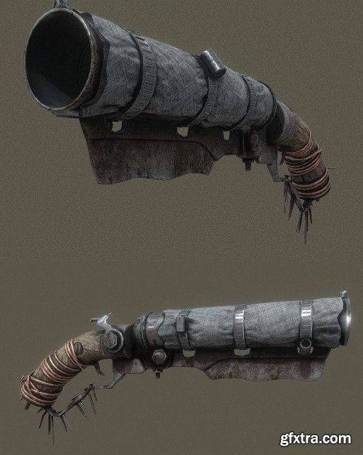 Steampunk weapon 3D Model