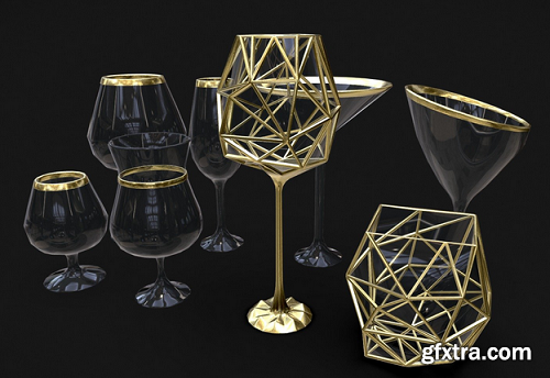 Bar Glasses 3D Model