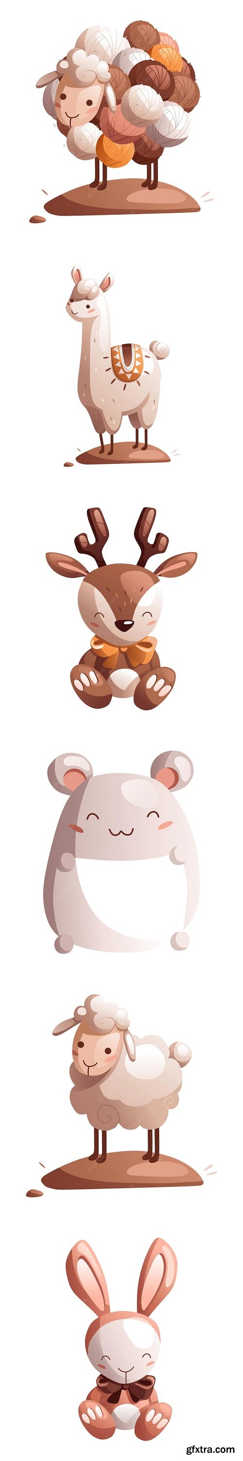 Cartoon cute toy animals