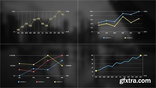 Videohive Line Chart Infographic 40436816