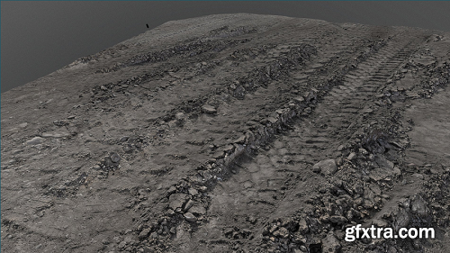 Dust mud tracks 3D Model