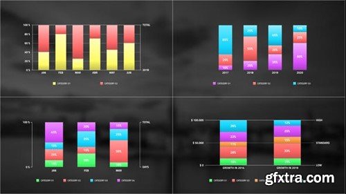 Videohive Vertical Stacked Bar Infographic 40472938