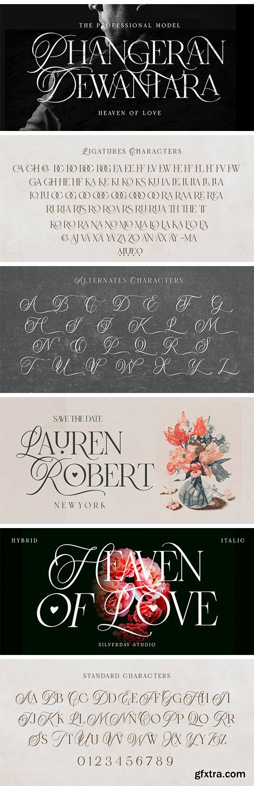 Heaven Of Love Font Family