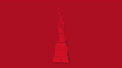 Videohive - Statue Of Liberty Red - 39693906 - 39693906