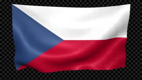 Videohive - Czech Republic Flag Waving Looped - 39713341 - 39713341