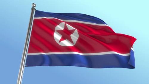 Videohive - Korea North Flag - 39733207 - 39733207