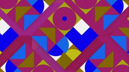 Videohive - Stylish Animation with Colorful Geometric Shapes - 39737294 - 39737294