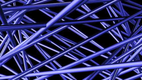 Videohive - Construction of Chaotic Metal Lines - 39737487 - 39737487