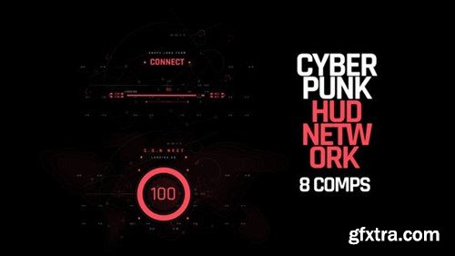 Videohive HUD Cyberpunk Network 40491205