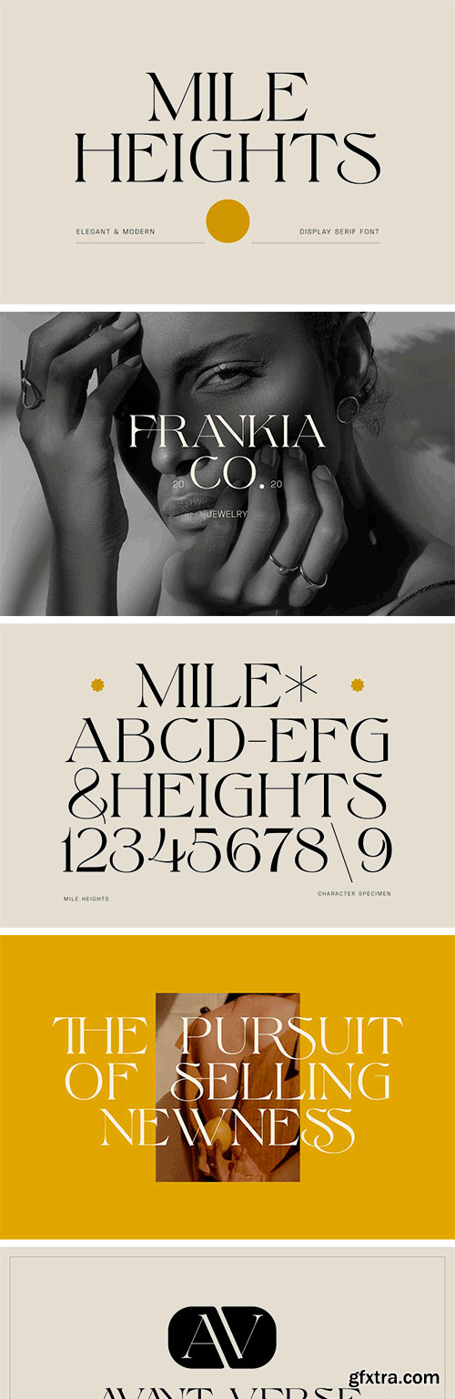 Mile Heights - Elegant Display Serif