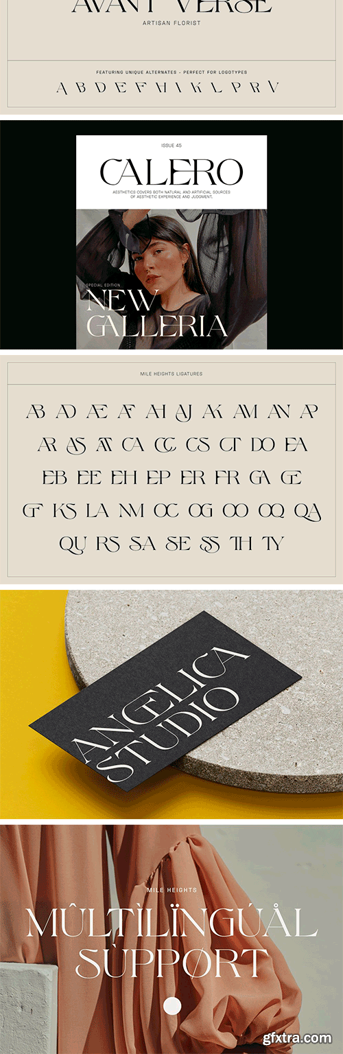 Mile Heights - Elegant Display Serif