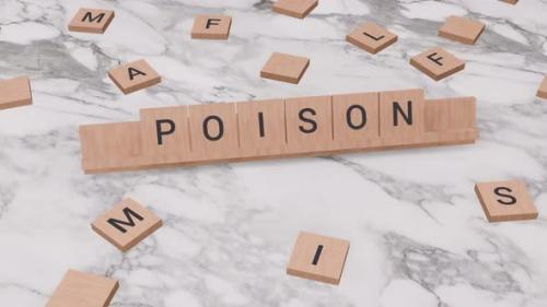 Videohive - Poison word on scrabble - 40482624 - 40482624