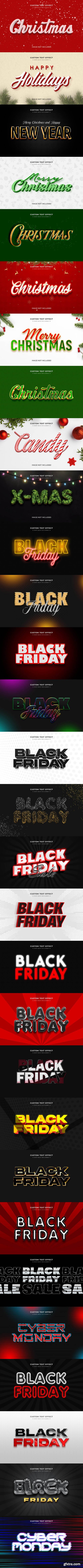 Christmas and Black friday Text Effect