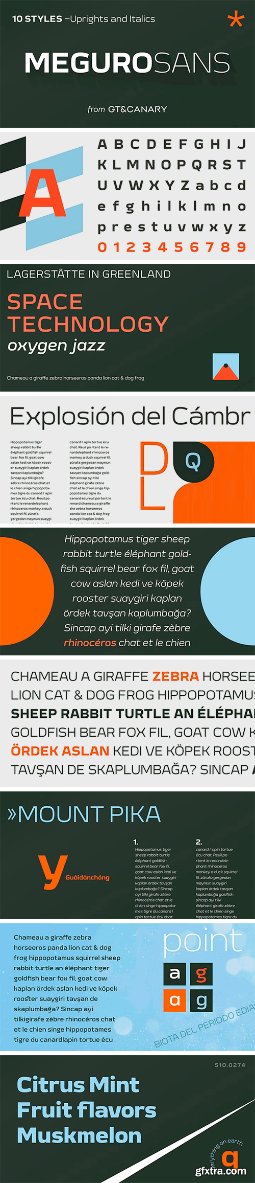 Meguro Sans Font Family