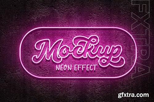 YDM Logo Mockup Neon Effect