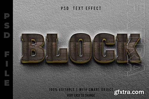 Wooden Editable Text Effect PSD