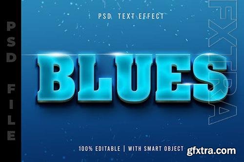 Luminous Blue PSD Text Effect