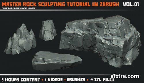 Artstation - Mastering Rock Sculpting Tutorial in Zbrush Vol 01