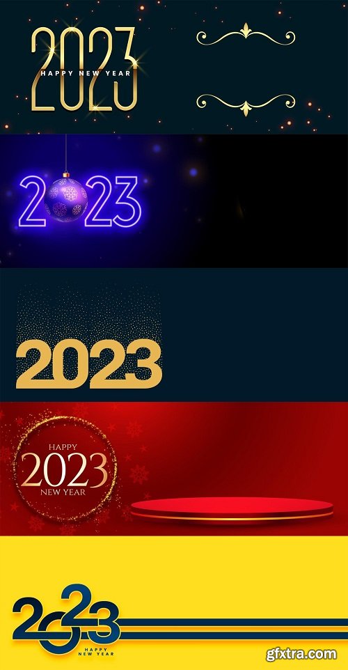 Happy new year 2023 banner