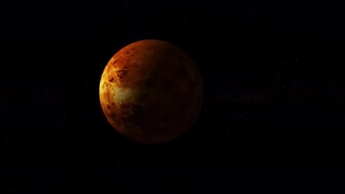 Videohive - Moving Venus Surface 3d Rotated Planet - 40517352 - 40517352