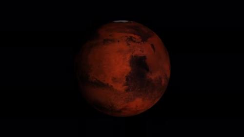 Videohive - 3d Rotated Realistic Mars Planet - 40517391 - 40517391